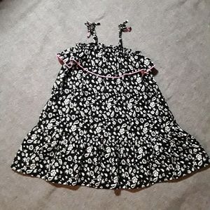 Black dress with white flowers 3 T